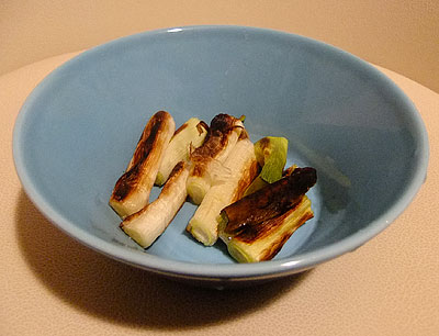 ネギの塩焼き@大地を守る会「基本お試しセット(980円)」