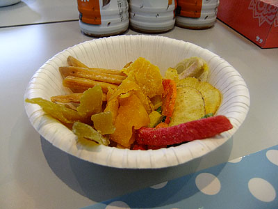 干し芋、ドライマンゴー、野菜チップ@楽天マートさんの試食会